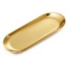 Oval Jewelry Tray - Gold Stainless Steel view 1