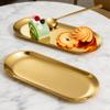 Oval Jewelry Tray - Gold Stainless Steel view 3