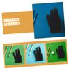 Black Billiard Gloves, 10-Pack, Spandex, Three-Finger Design view 3