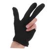 Black Billiard Gloves, 10-Pack, Spandex, Three-Finger Design view 4