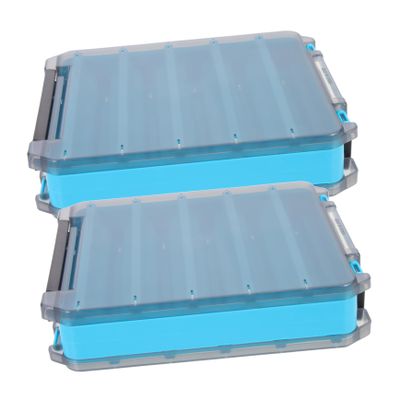 ibasenice Double-Sided Fishing Tackle Box with Multiple Compartments