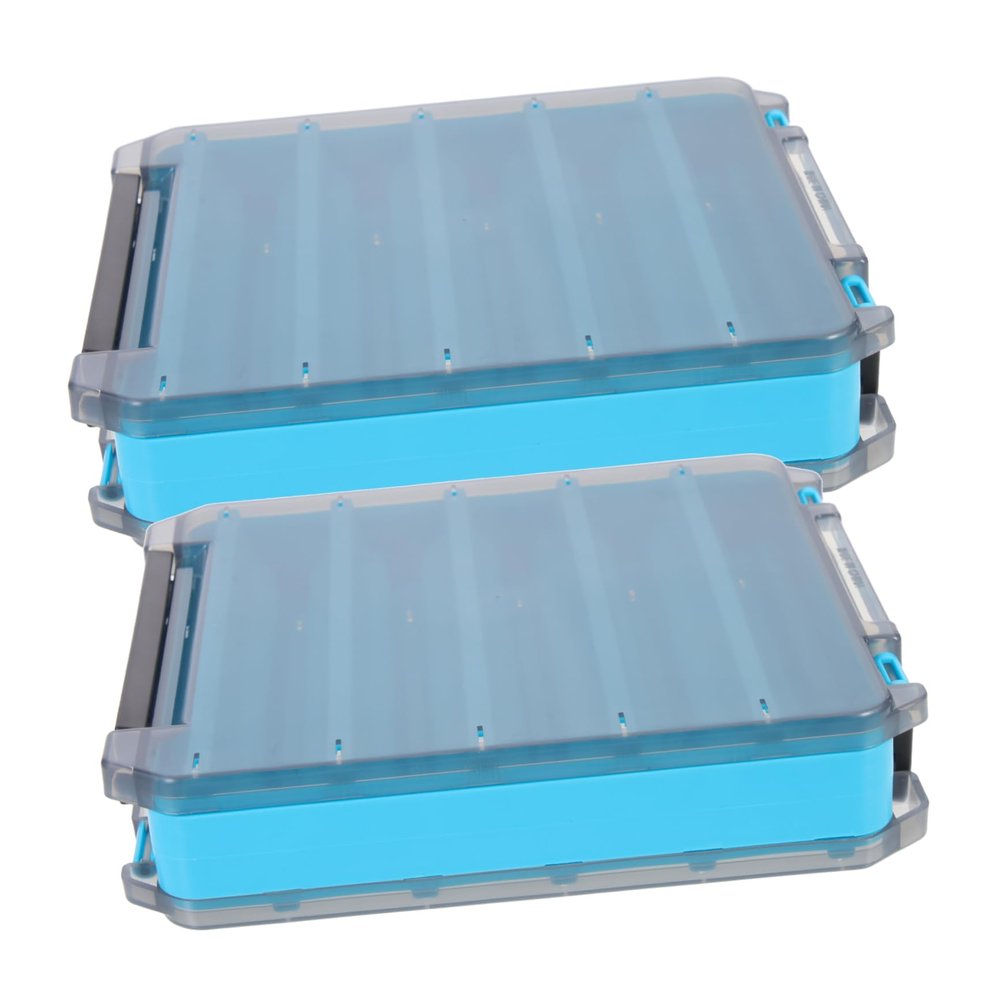 ibasenice Double-Sided Fishing Tackle Box with Multiple Compartments