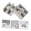 NUOBESTY 2-Piece PP Bottom Guides for Shower Sliding Doors, for 6–8 mm Glass view 3