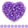 SOFPLATE 500 Pcs Glitter Purple Pony Beads view 1