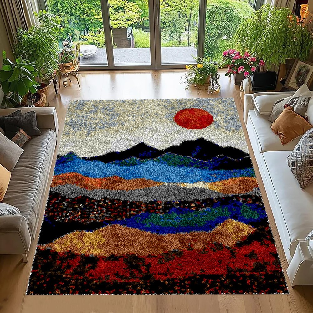 Tehocwiz 69 x 102 cm Latch Hook Rug Kit for Beginners