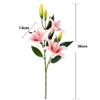 Artificial Lilies, Long Stem, Yellow, for Wedding, Home, Hotel, Office, and Decor view 2