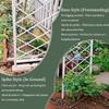 WXGZSKLV Sturdy Garden Rose Arch, Metal Climbing Trellis, Weather-Resistant, Black, W 280 x H 240 cm view 2
