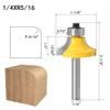 1pc–4pc 1/4-Inch Shank Corner-Rounding Router Bit with Bearing, 6.35 × R7.96 mm view 2
