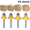 1pc–4pc 1/4-Inch Shank Corner-Rounding Router Bit with Bearing, 6.35 × R7.96 mm view 3