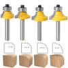 1pc–4pc 1/4-Inch Shank Corner-Rounding Router Bit with Bearing, 6.35 × R7.96 mm view 4