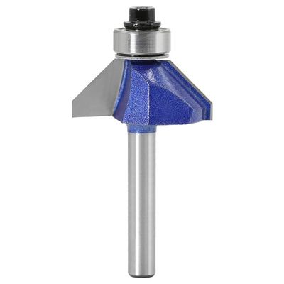 6 mm (1/4 in) Shank 45-Degree Chamfer Router Bit, 6 x 24 mm