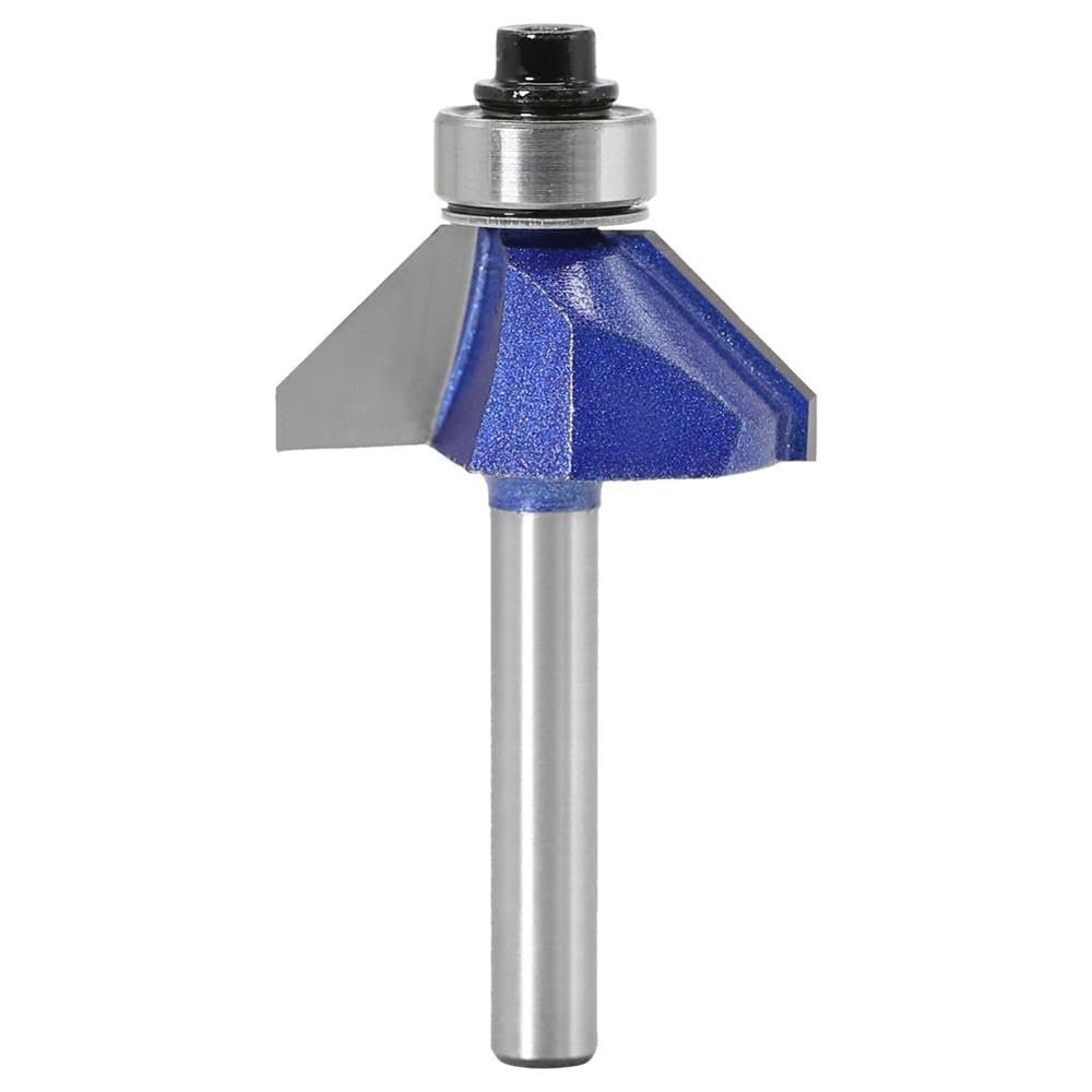6 mm (1/4 in) Shank 45-Degree Chamfer Router Bit, 6 x 24 mm