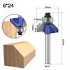 6 mm (1/4 in) Shank 45-Degree Chamfer Router Bit, 6 x 24 mm view 2