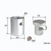 DUANSIYU Glass Clamps, 4-Piece Aluminum Alloy Mirror Holders with Screws, Wall-Mount Glass Clips and Shelf Supports, Stainless Steel view 2