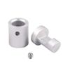 DUANSIYU Glass Clamps, 4-Piece Aluminum Alloy Mirror Holders with Screws, Wall-Mount Glass Clips and Shelf Supports, Stainless Steel view 3
