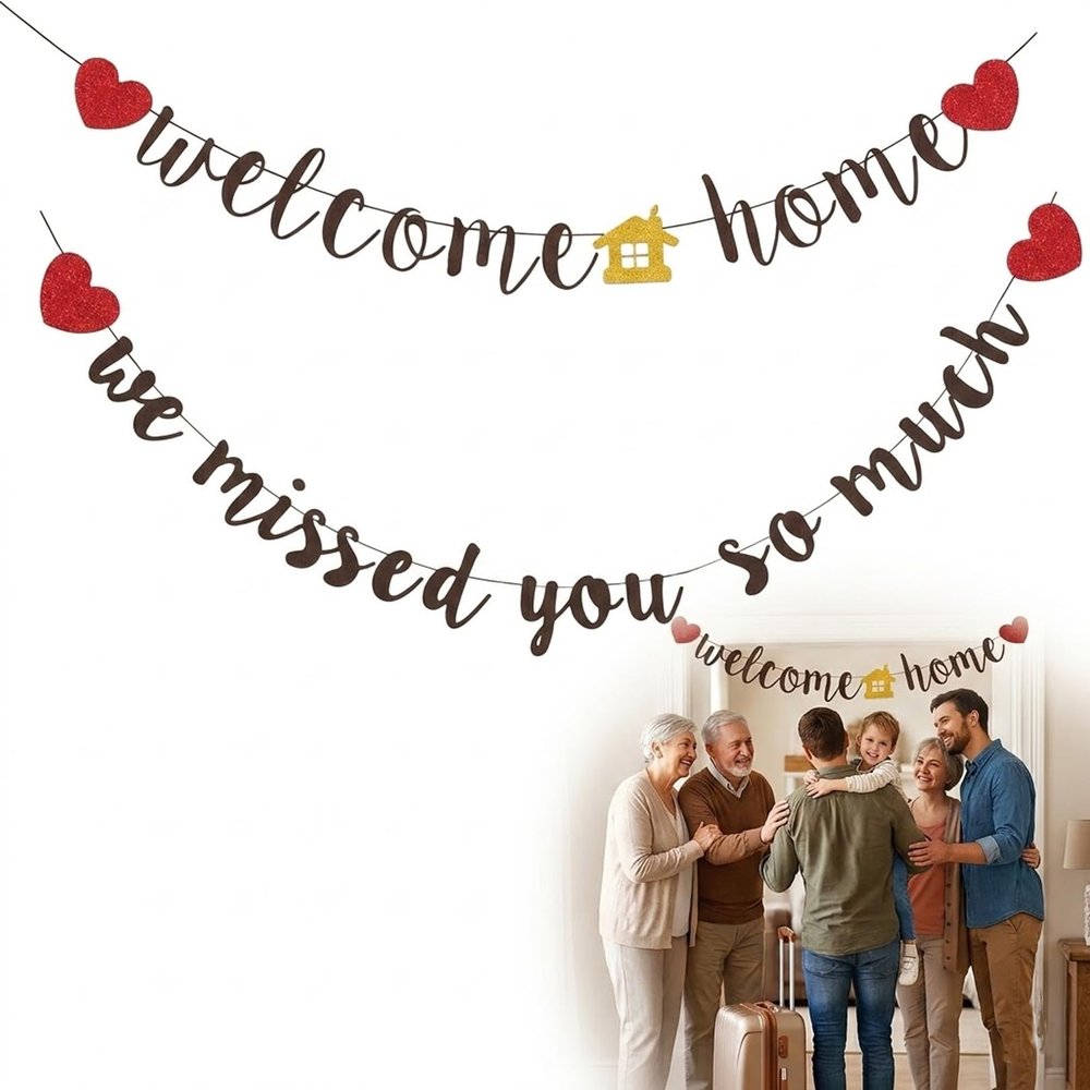 2-Pack Welcome Home Banner
