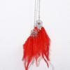 Mini Wind Chime Feather Car Pendant, Blue view 3