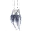 Mini Wind Chime Feather Car Pendant, Blue view 4