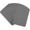 12 Dark Gray Iron-On Repair Patches view 1