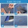 12 Dark Gray Iron-On Repair Patches view 4