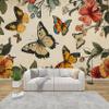 PaxGloz Vintage Butterfly Floral & Insect Nonwoven Photo Wallpaper, 350 x 256 cm (W x H) view 1
