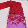 ZXFLOOR 5 Yards Diamond 3D Flower Tube Bubble Embroidered Sequin Fabric view 1