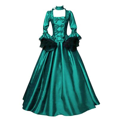 Zeiayuas Women's Medieval Gothic Renaissance Victorian Dress