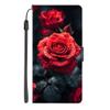 SEHEYA Folio Wallet Case for Samsung Galaxy M32, PU Leather, Rose Blossom Pattern view 2