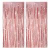 2 Pack Glitter Curtain, Rose Gold Party Decor view 1