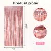 2 Pack Glitter Curtain, Rose Gold Party Decor view 2