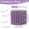 LEREATI Raffia Yarn for Crochet Bags, 2 mm x 200 m, Rose Red view 2