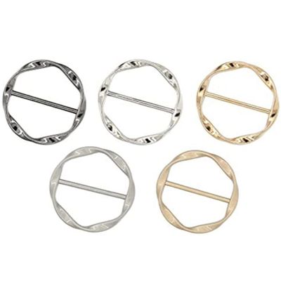 5-Piece Scarf Ring Clip Set