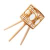 ZEPFJHE Rattan Indoor Plant Stand with Wooden Legs view 1