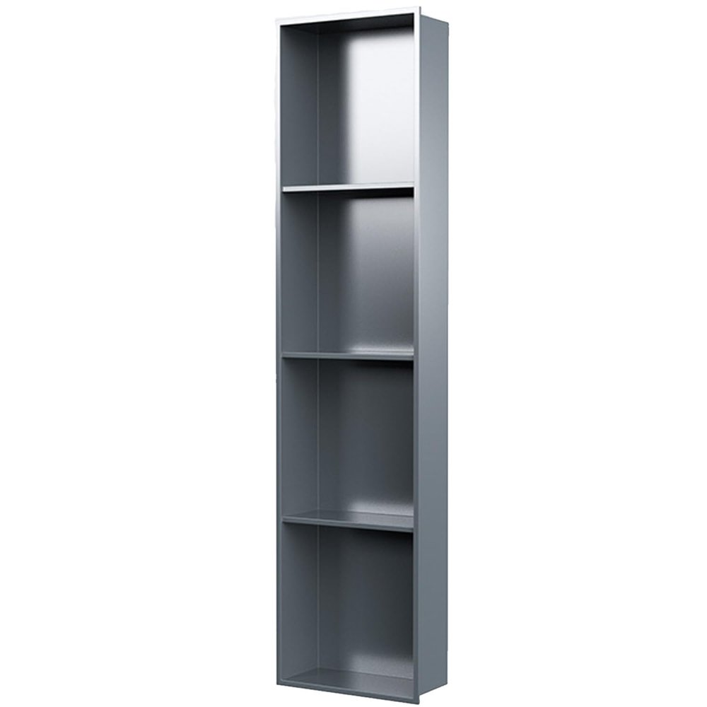 304 Stainless Steel Wall-Mounted Shower Niche, Gray, 1200 x 200 mm