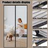 Magnetic No-Drill Fly Screen Door, 77 x 236 cm, Black view 2