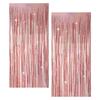 2 Rose Gold Glitter Curtains view 1