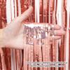 2 Rose Gold Glitter Curtains view 2