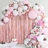 2 Rose Gold Glitter Curtains view 3