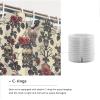 OLLIAR Home Sugar Skull Rose Bathroom Shower Curtain Set, Gothic Floral Design, Washable Waterproof Fabric, 120 x 180 cm view 4