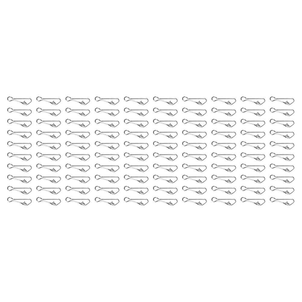 Lahdrhab 100-Piece Fishing Snap Swivels, Line Connectors for Carp Fishing, L-15 mm