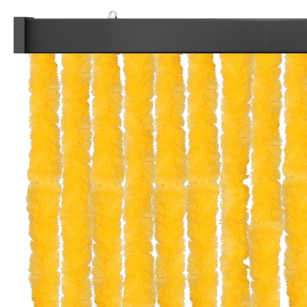 Arsvita Yellow Chenille Insect Screen Door Curtain, 100 x 220 cm