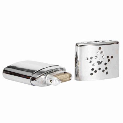 CHICIRIS Refillable Hand Warmer with Pouch for Camping and Hiking, Zinc Alloy, 9 x 5 x 2 cm, 60 g, 2.1 oz (1)