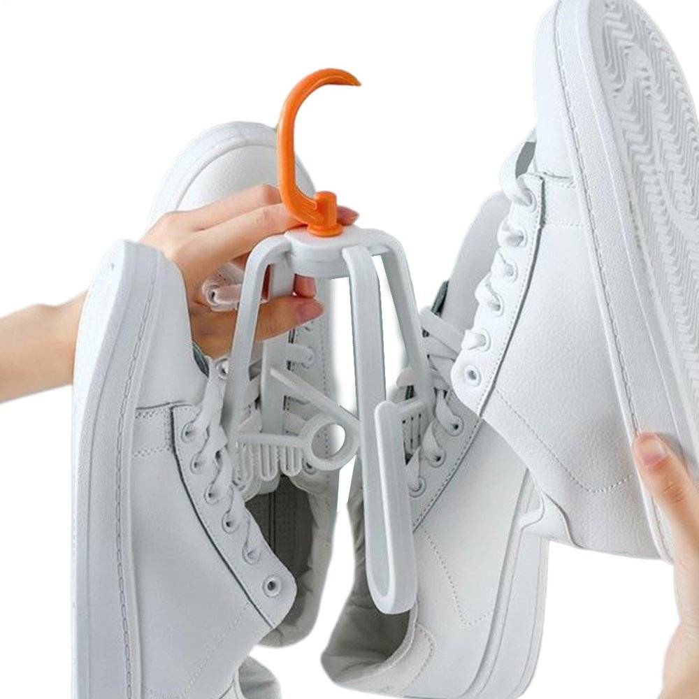 Teksome Foldable Drying Rack, Rotating Shoe Organizer