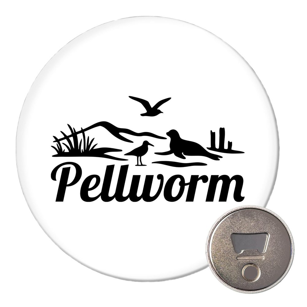 Pellworm Beach Motif Magnet 59mm