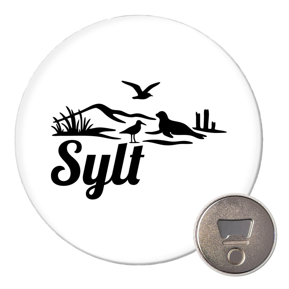 Huuraa Sylt Beach Magnet with Bottle Opener