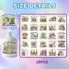 GLOBLELAND Spring 25 Sheets Colorful Window Stickers view 2