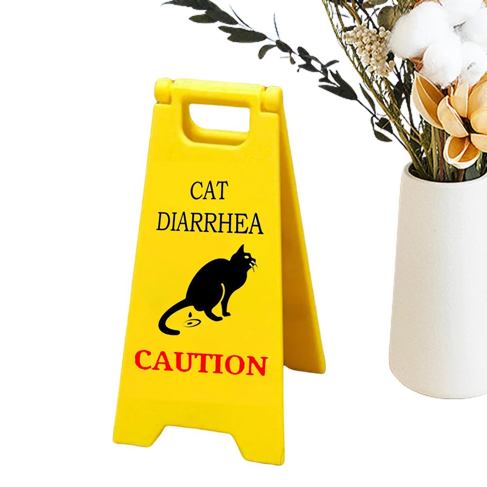 Cat Vomit Sign - Funny 3D Printed Decor