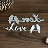 GKYQVE Metal Die Cut Stencils - Love Birds view 2