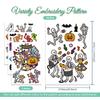 GLOBLELAND 4 Sheets A4 Halloween Embroidery Stickers view 2