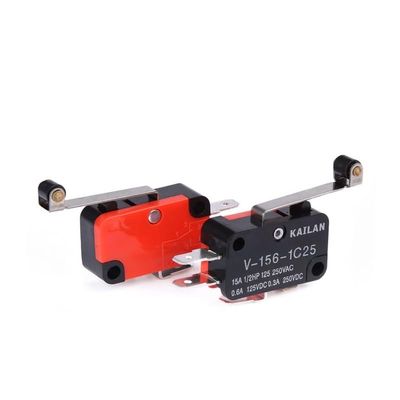BIRXPMOS 1PCS V-156-1C25 15A Push-Button SPDT Momentary Snap-Action Limit Switch